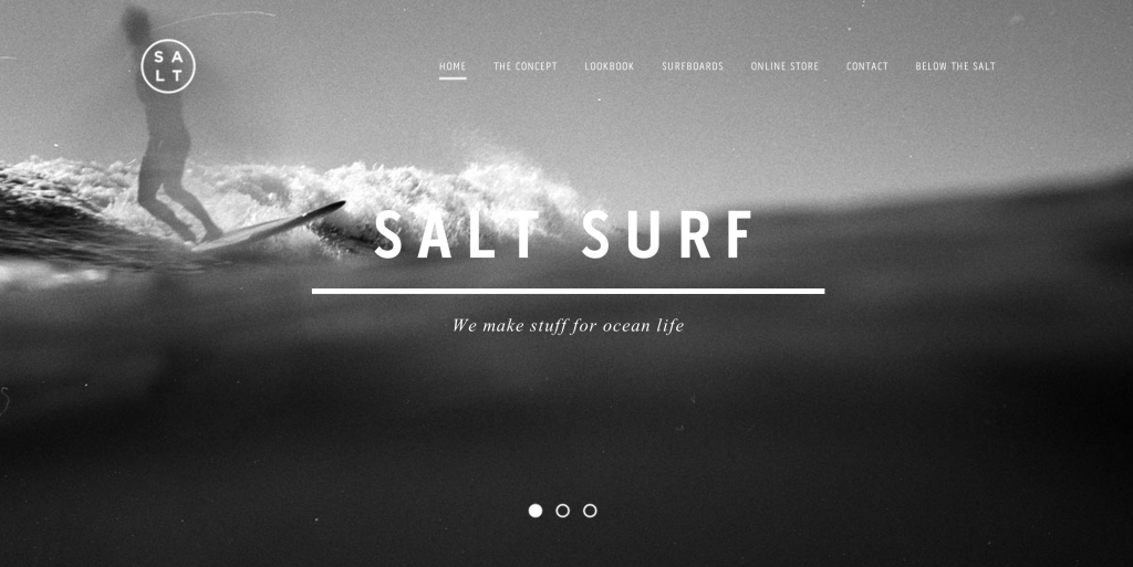 clutter free hompage