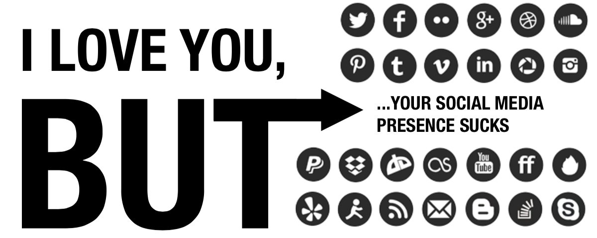 social media presence sucks