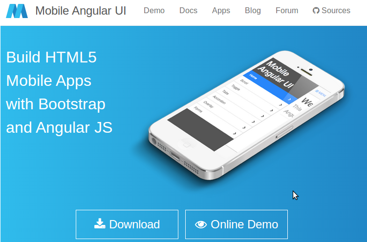 angular UI is a HTML 5 framework