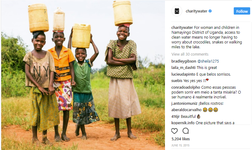 Charity water